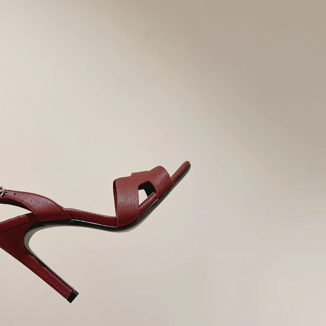 Hermes Slingback Sandal Eternite 105 Burnt Umber Lambskin