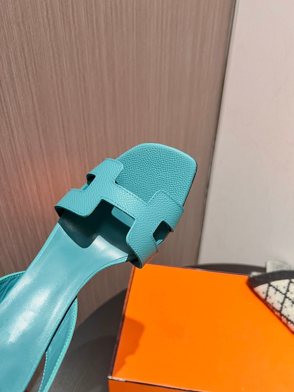 Hermes Slingback Sandal Eternite 95 Sky