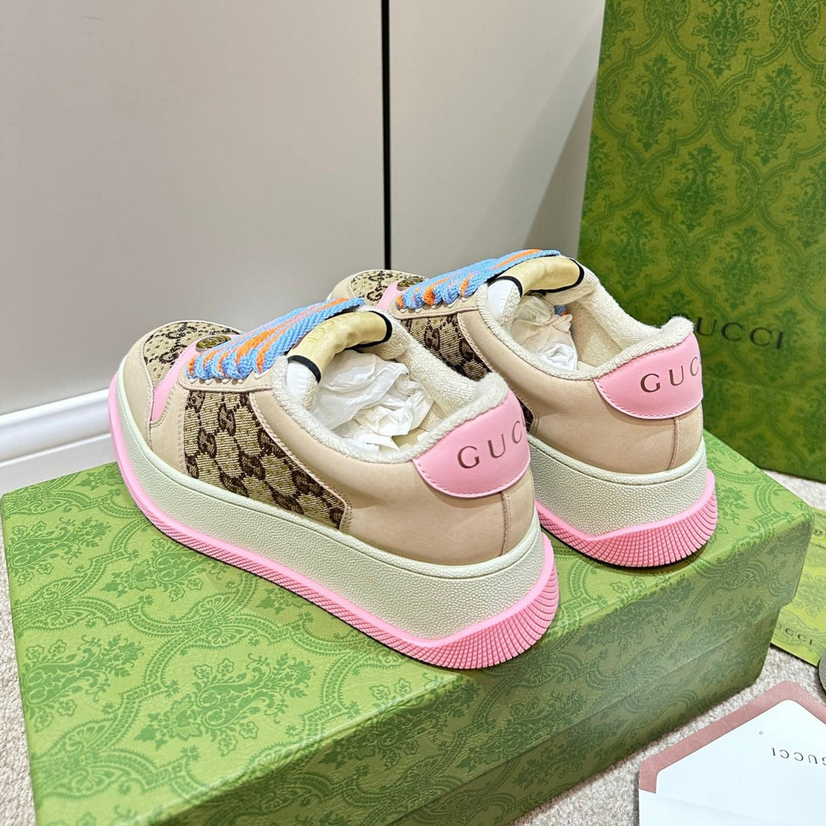 Gucci Screener Sneaker Pink Fuscia