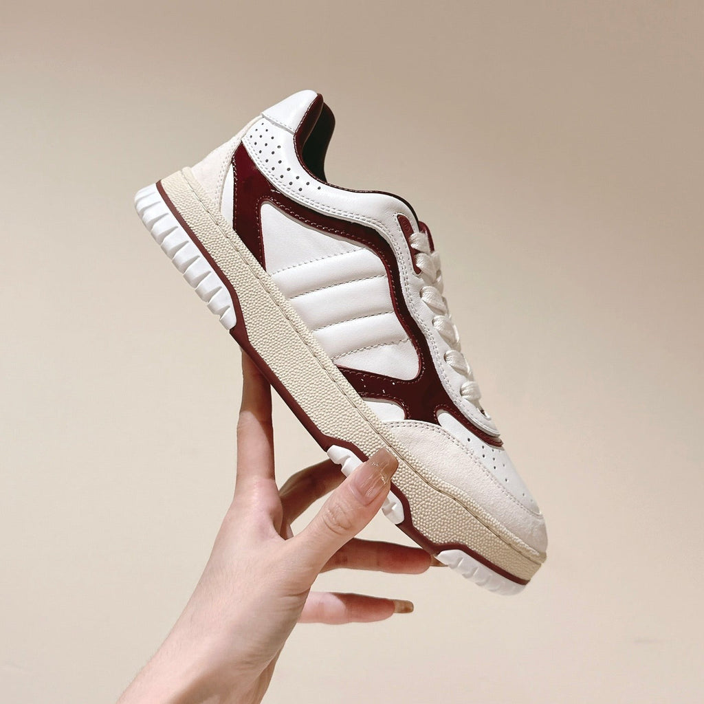 Gucci Retro Sneakers White Red