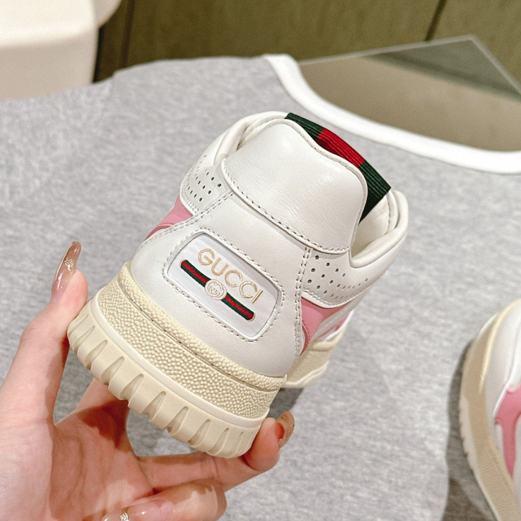 Gucci Retro Sneakers White Pink
