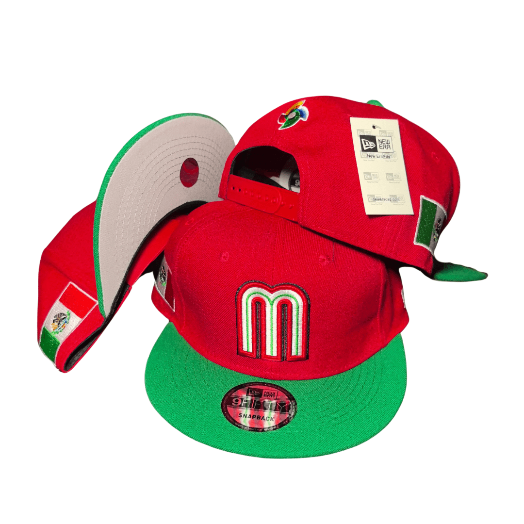 New Era 59FIFTY Mexico World Baseball Classic Hat Red, Green