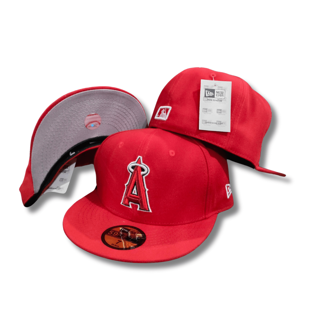 Los Angeles Angels Red with Classic Logo Snapback Cap