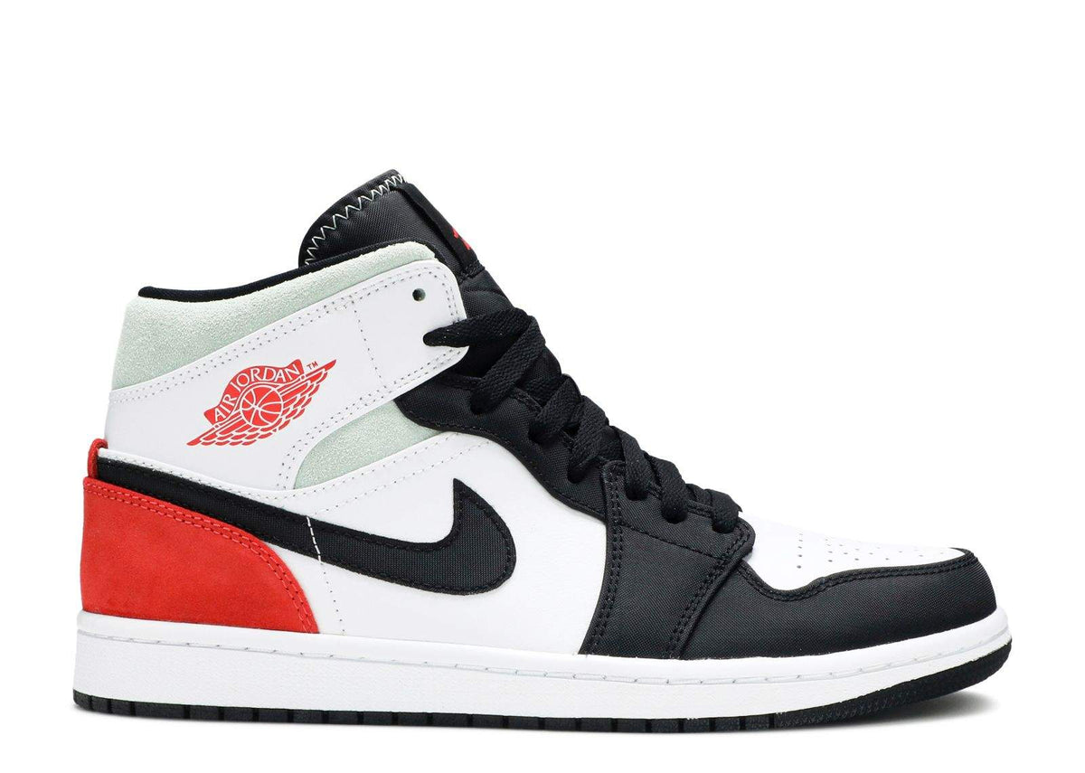 Air Jordan 1 Mid SE 'Red Black Toe' Sneakers