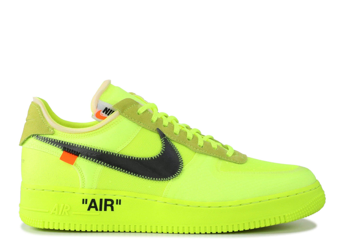 Nike Off-White x Air Force 1 Low 'Volt' Sneakers