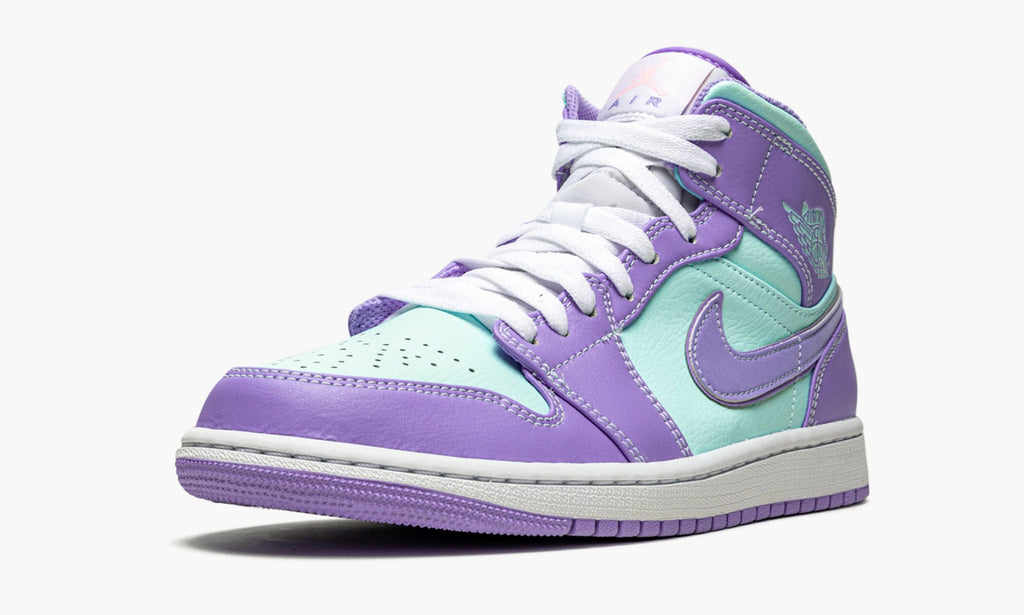 Air Jordan 1 Mid Purple Pulse / Glacier Blue Sneakers