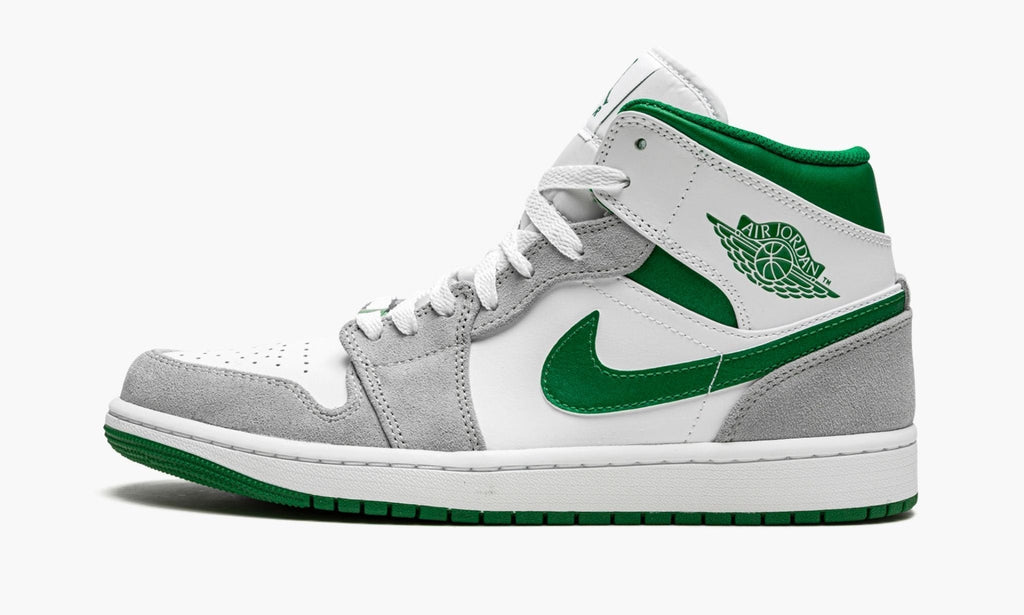 Air Jordan 1 MID SE "Grey / Pine Green / White" Sneakers