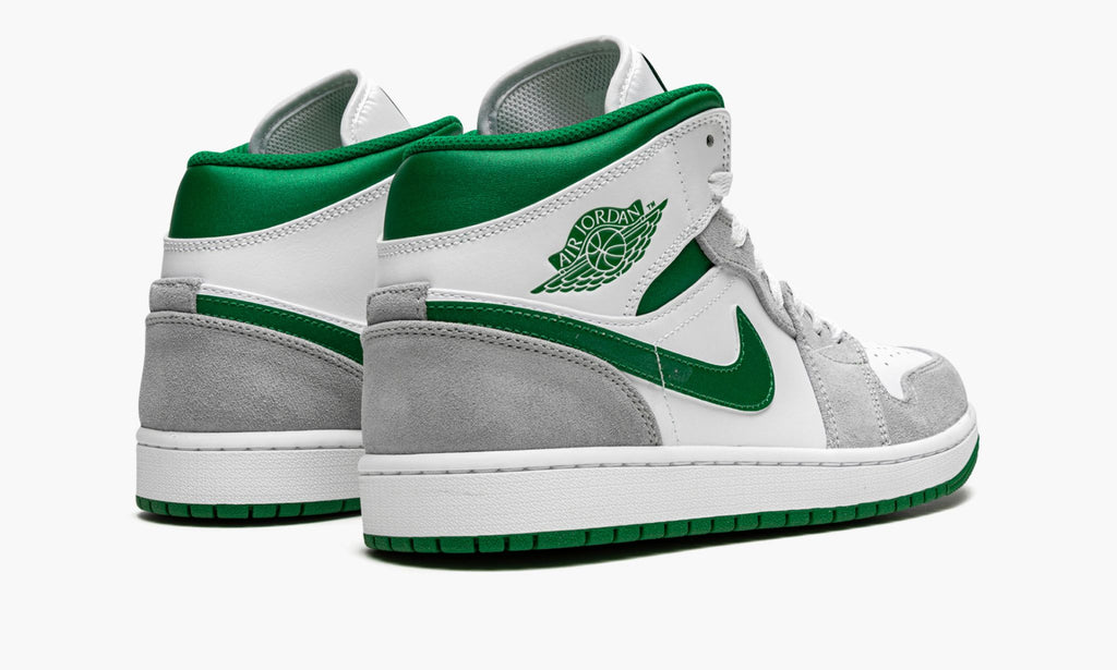 Air Jordan 1 MID SE "Grey / Pine Green / White" Sneakers