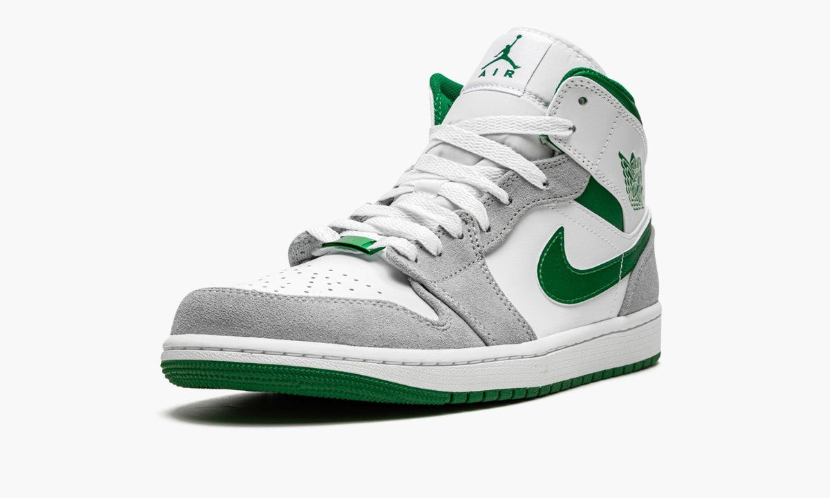 Air Jordan 1 MID SE "Grey / Pine Green / White" Sneakers