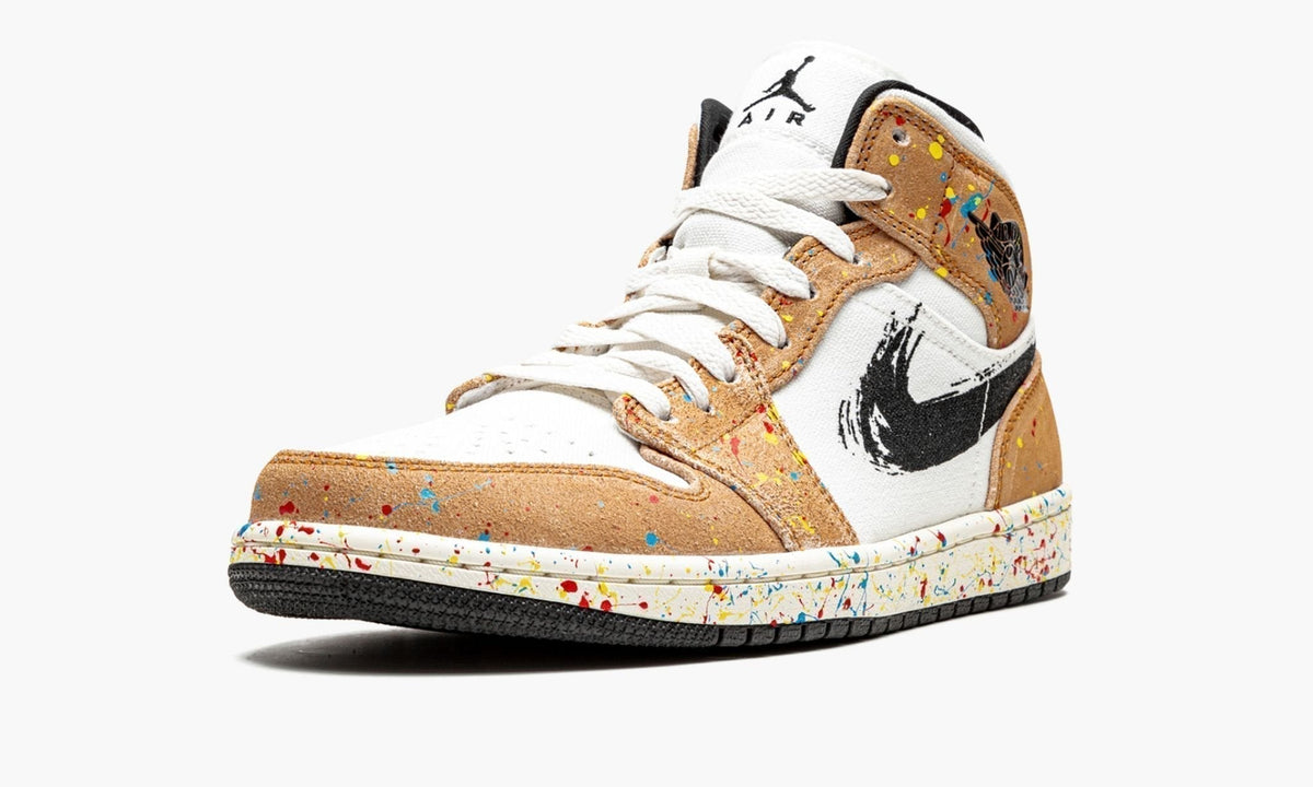 Air Jordan 1 Mid SE Brushstroke Sneakers