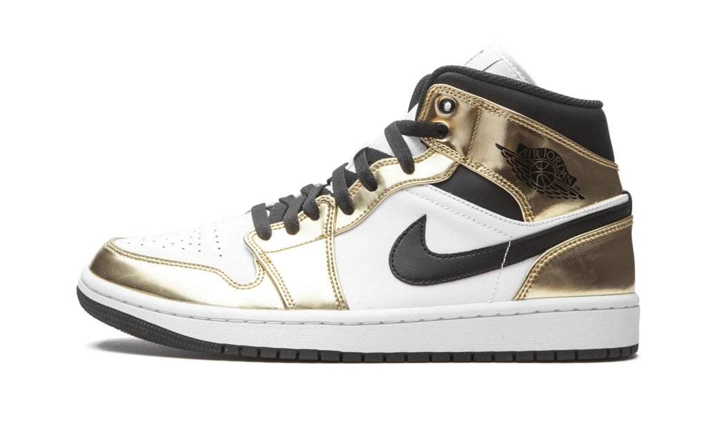 Air Jordan 1 Mid SE Metallic Gold Sneakers