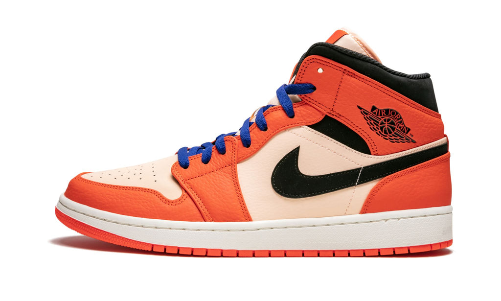 Air Jordan 1 Mid SE Team Orange Sneakers