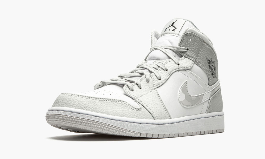 Air Jordan 1 Mid White Camo Sneakers