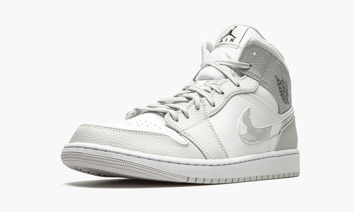 Air Jordan 1 Mid White Camo Sneakers