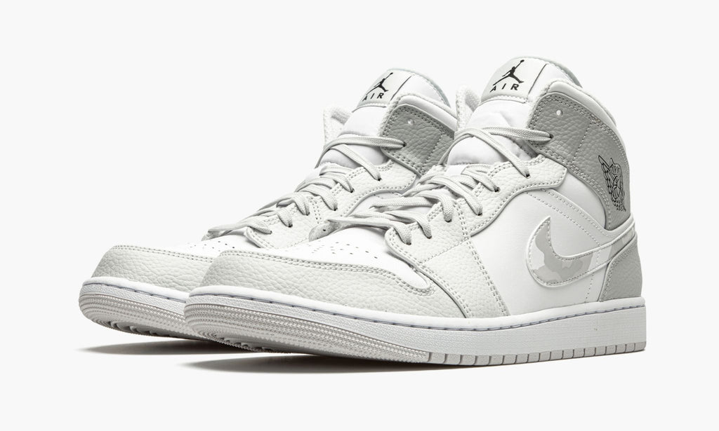 Air Jordan 1 Mid White Camo Sneakers