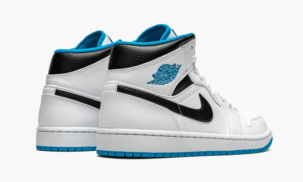 Air Jordan 1 Mid White / Laser Blue Sneakers
