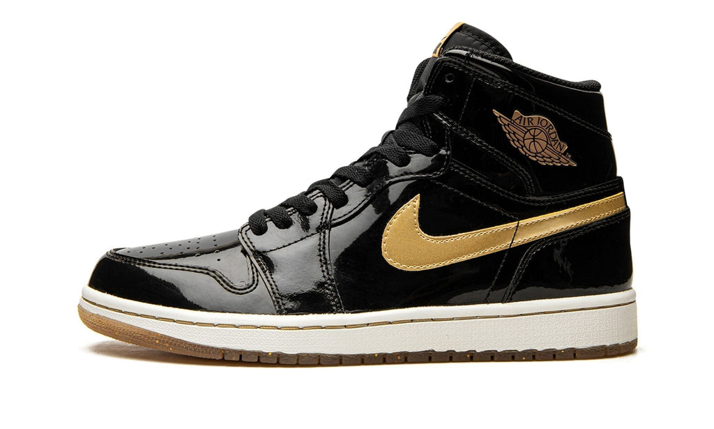 Air Jordan 1 Retro High OG "Black/Metallic Gold" Sneakers