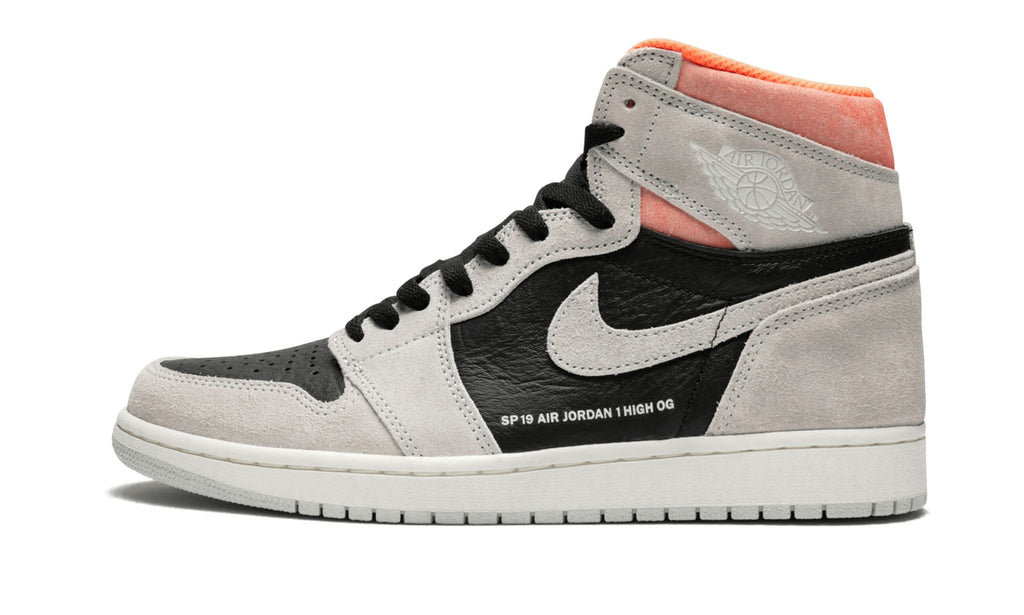 Air Jordan 1 Retro High OG Neutral Grey/Hyper Crimson Sneakers