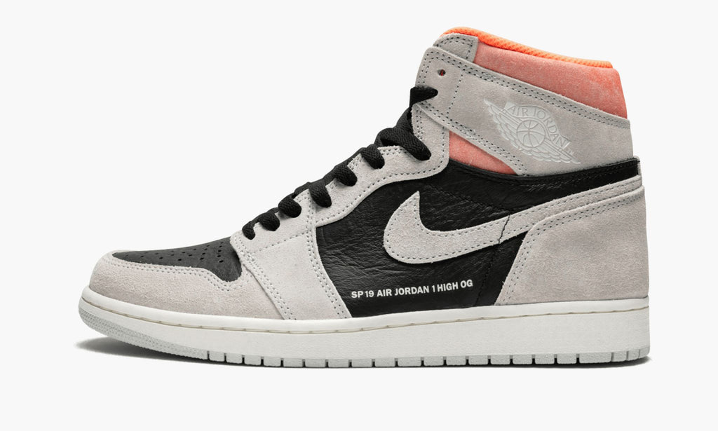 Air Jordan 1 Retro High OG Neutral Grey/Hyper Crimson Sneakers