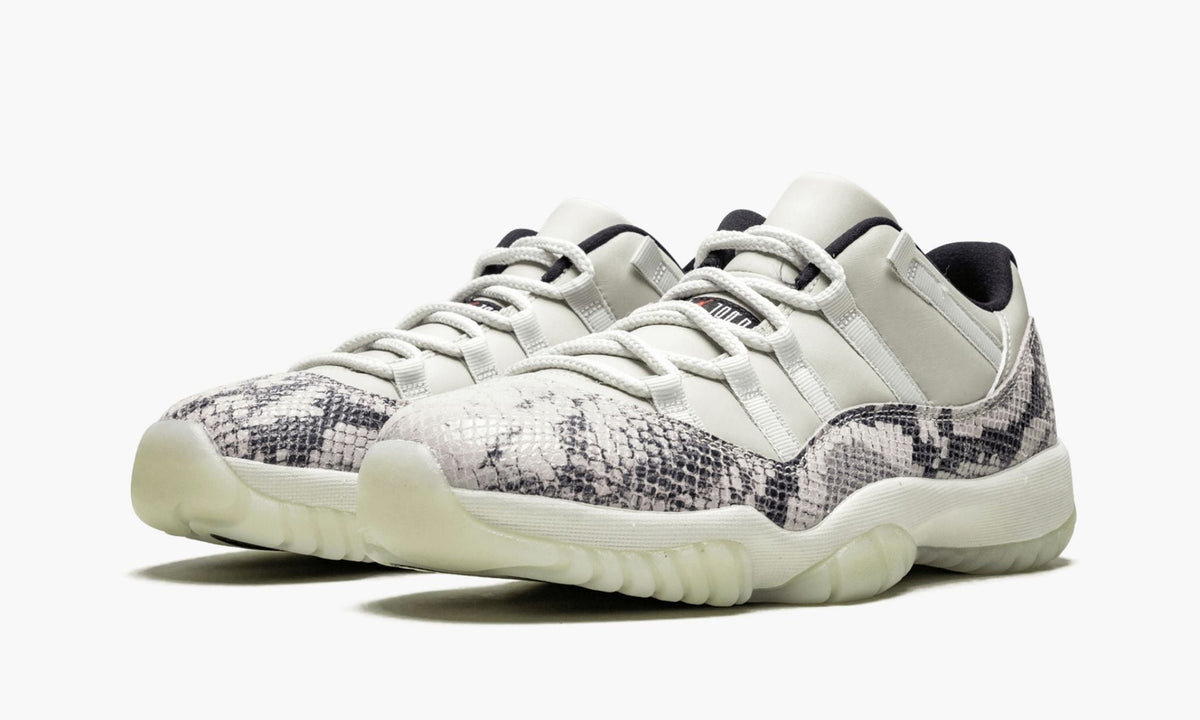 Air Jordan 11 Retro Low "Snakeskin Light Bone" Sneakers