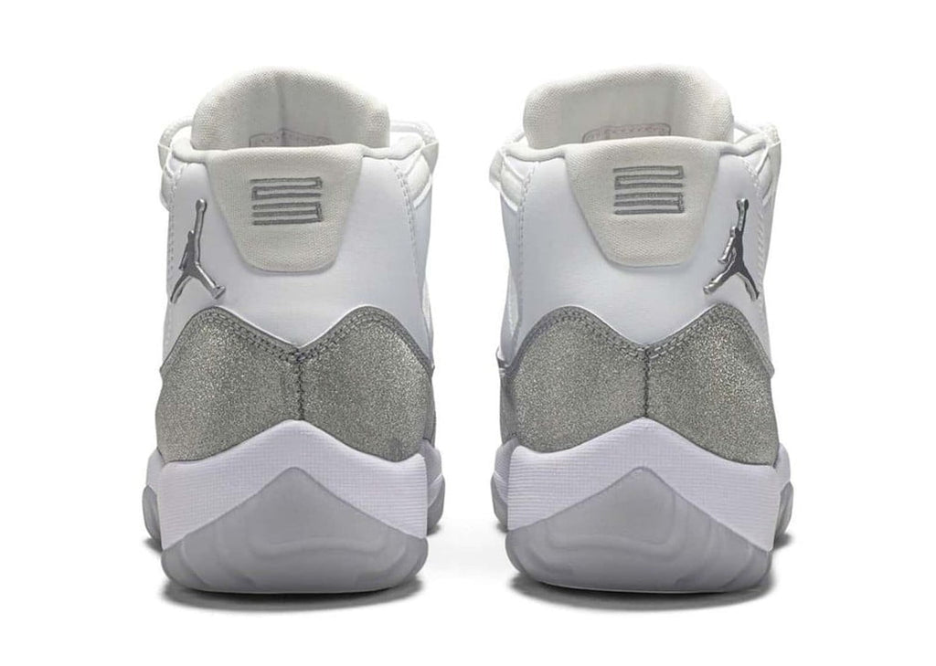 Air Jordan 11 Retro White Metallic Silver Womens Sneakers