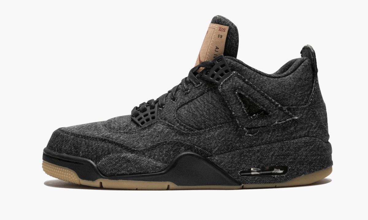 Air Jordan 4 Retro Levis NRG Black Levis Sneakers