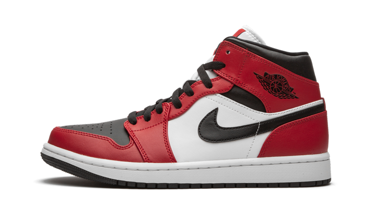 Jordan 1 Mid Chicago Black Toe 554724 Sneakers