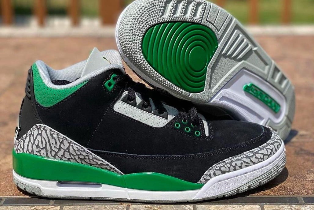 Jordan 3 Retro Pine Green Sneakers