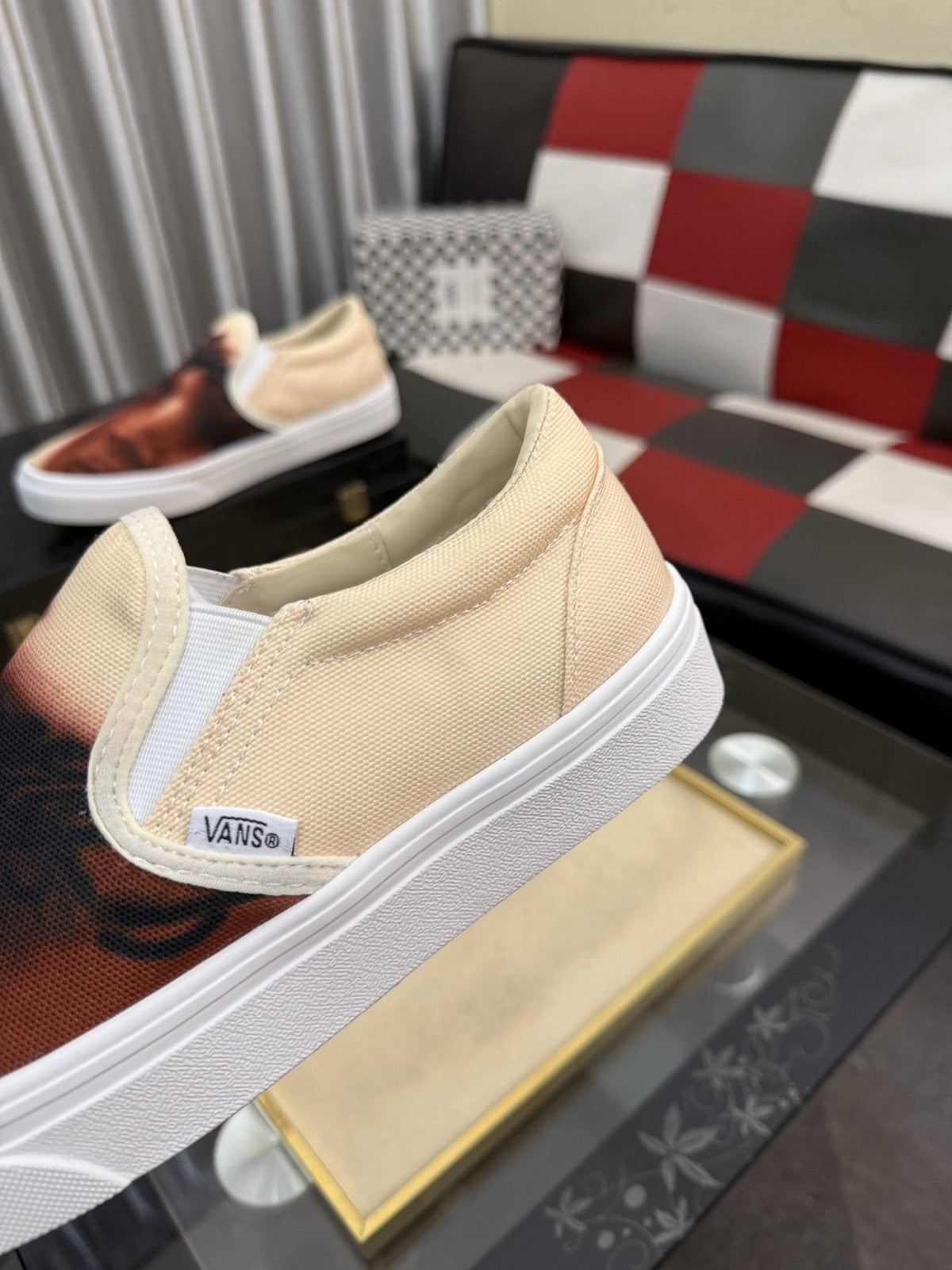 Vans Graphic Slip-On Sneakers — front