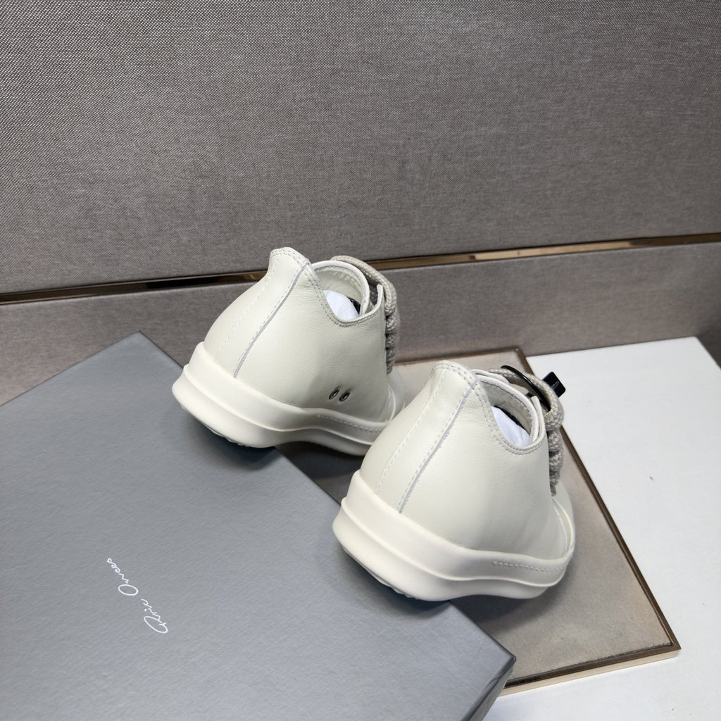 Rick Owens Off-White Low-Top Sneakers — back