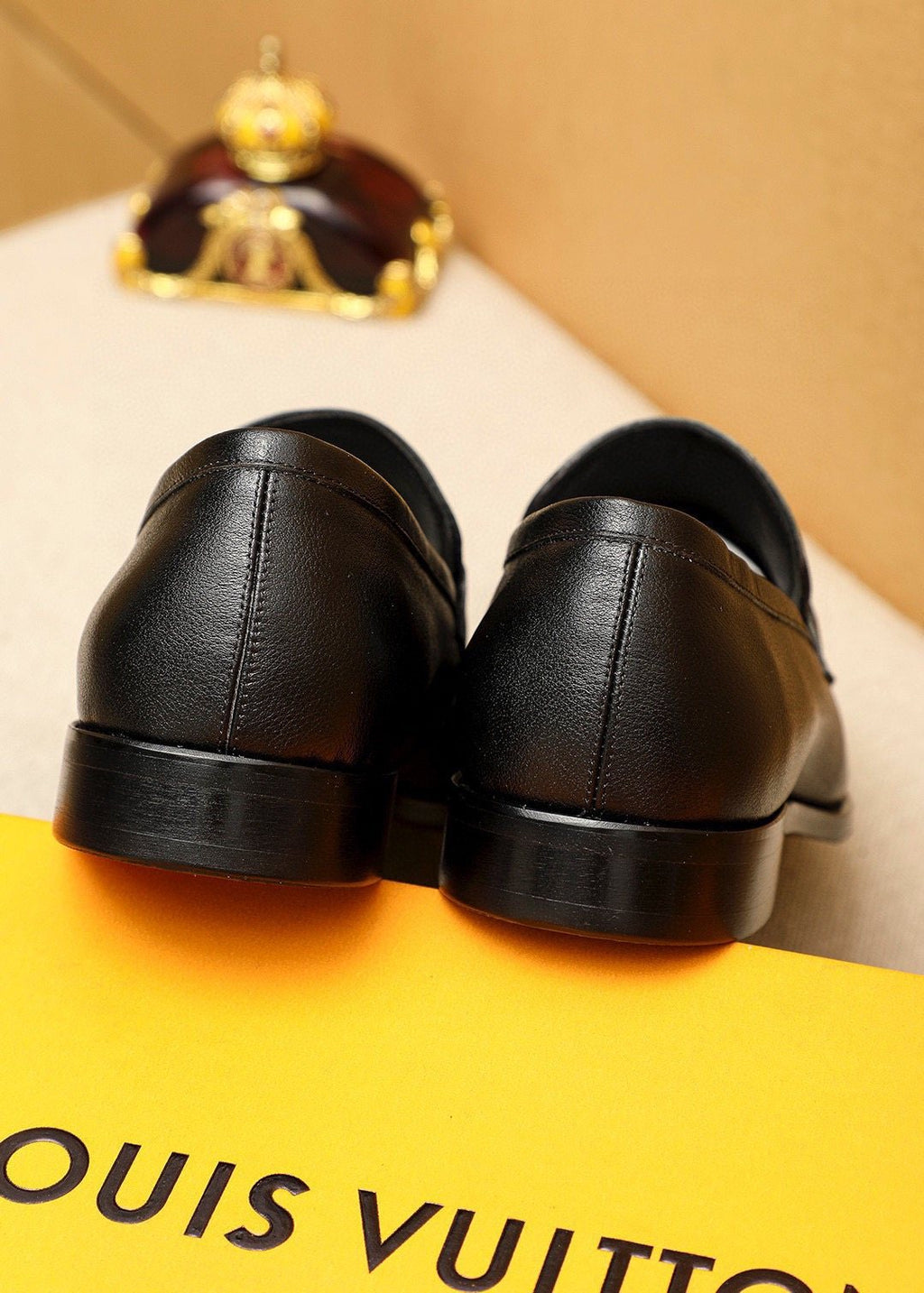 Louis Vuitton Black Hardware Loafers — back