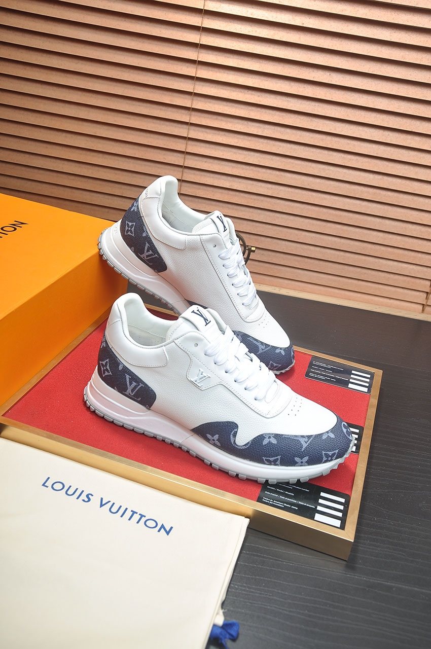 Louis Vuitton Monogram Panel Low-Top Sneakers — front