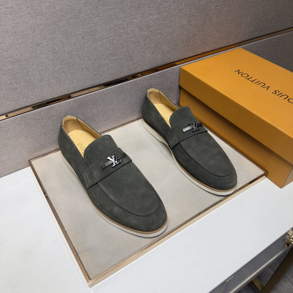 Louis Vuitton V-Hardware Loafers — front