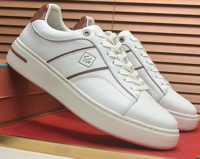 Loro Piana Textured Low-Top Sneakers — front