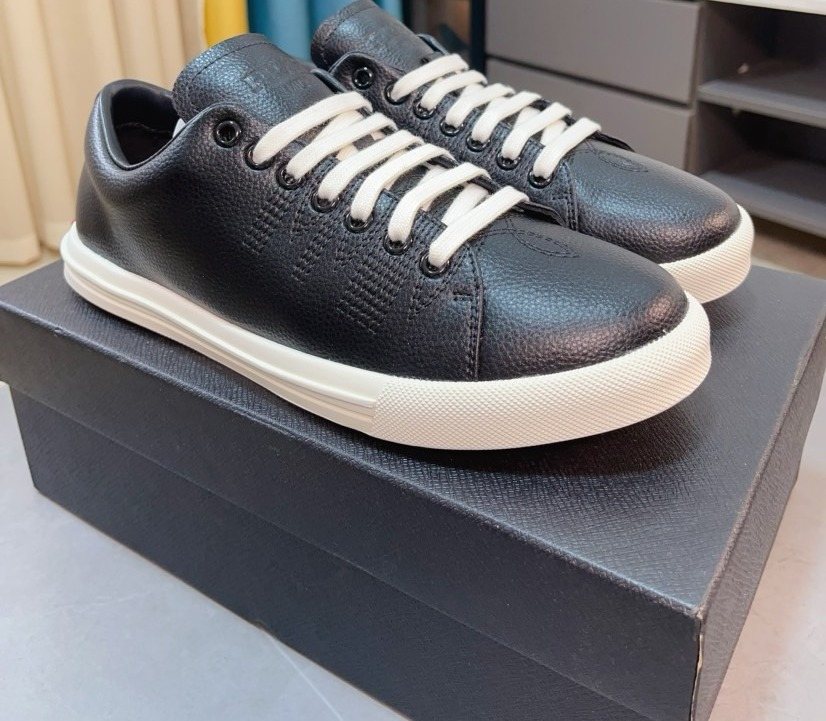 Prada Textured Low-Top Sneakers — front