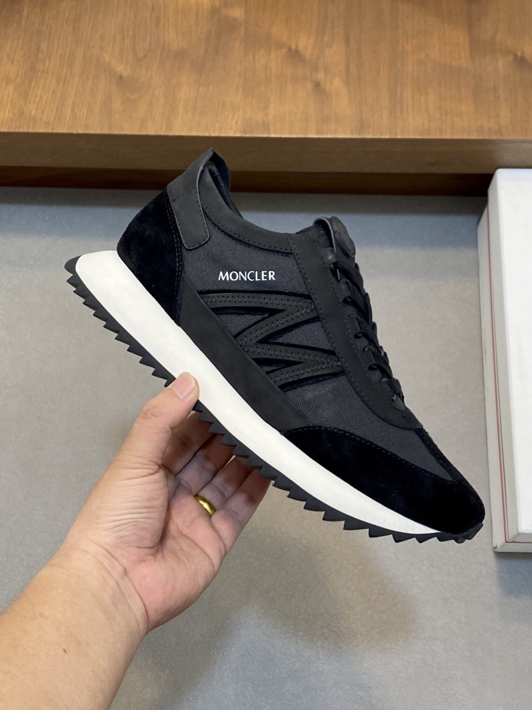 Moncler Men's Low-Top Mesh Sneakers — model