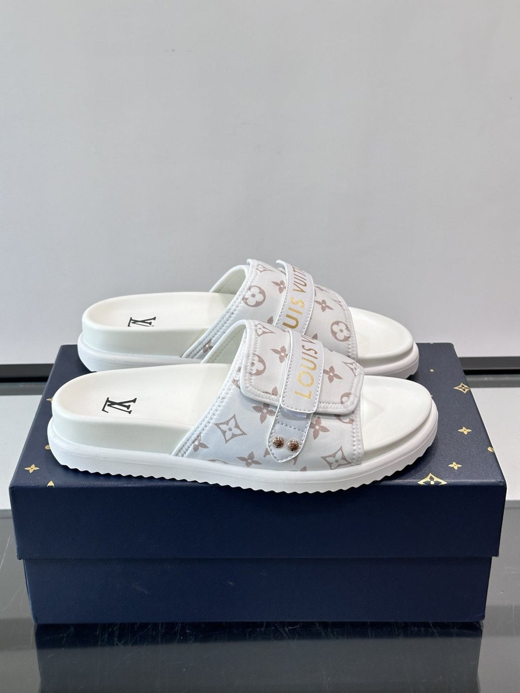 Louis Vuitton Two-Strap Slide Sandals — side