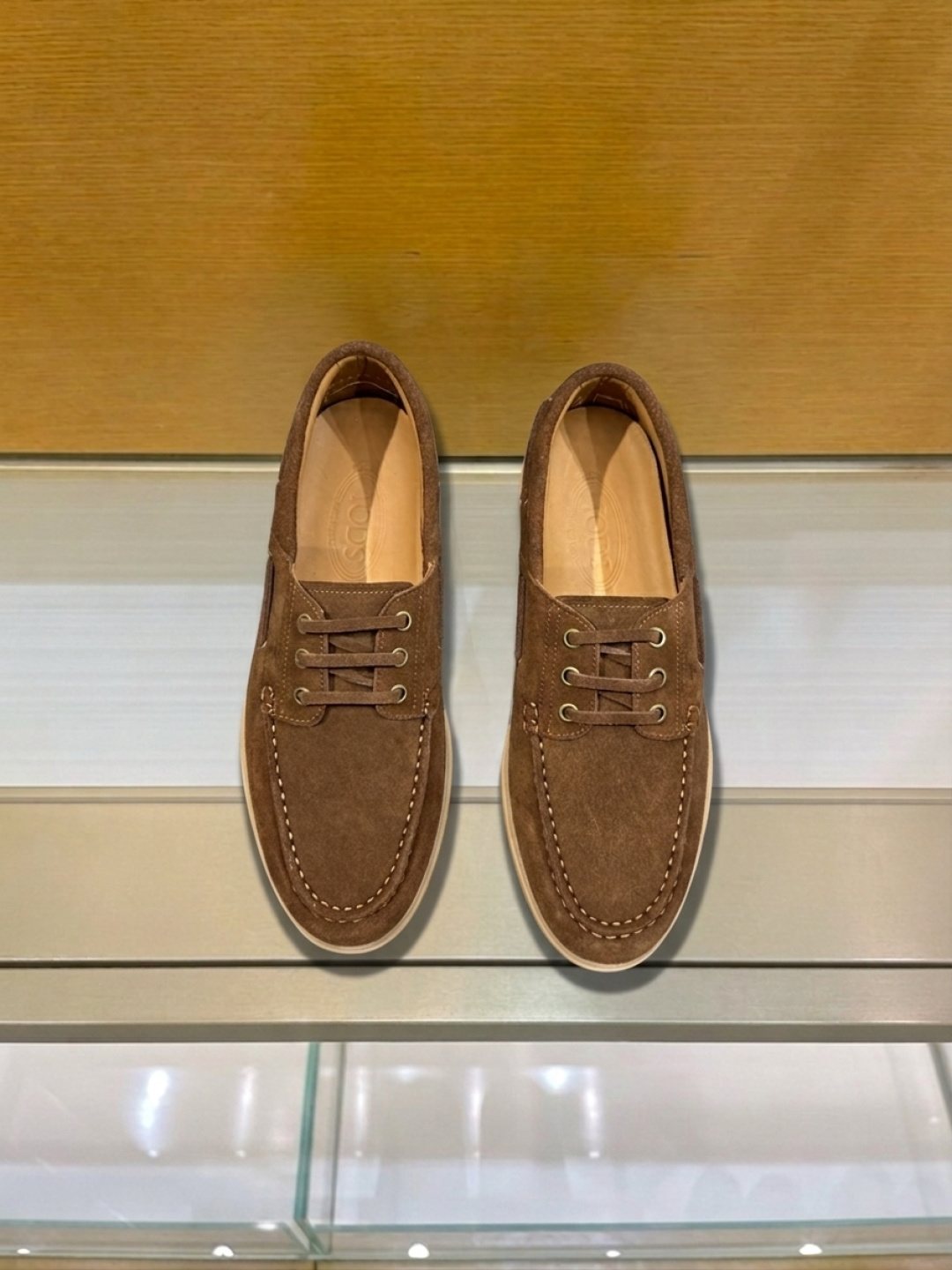 Tod's Navy Blue Boat Shoes — model