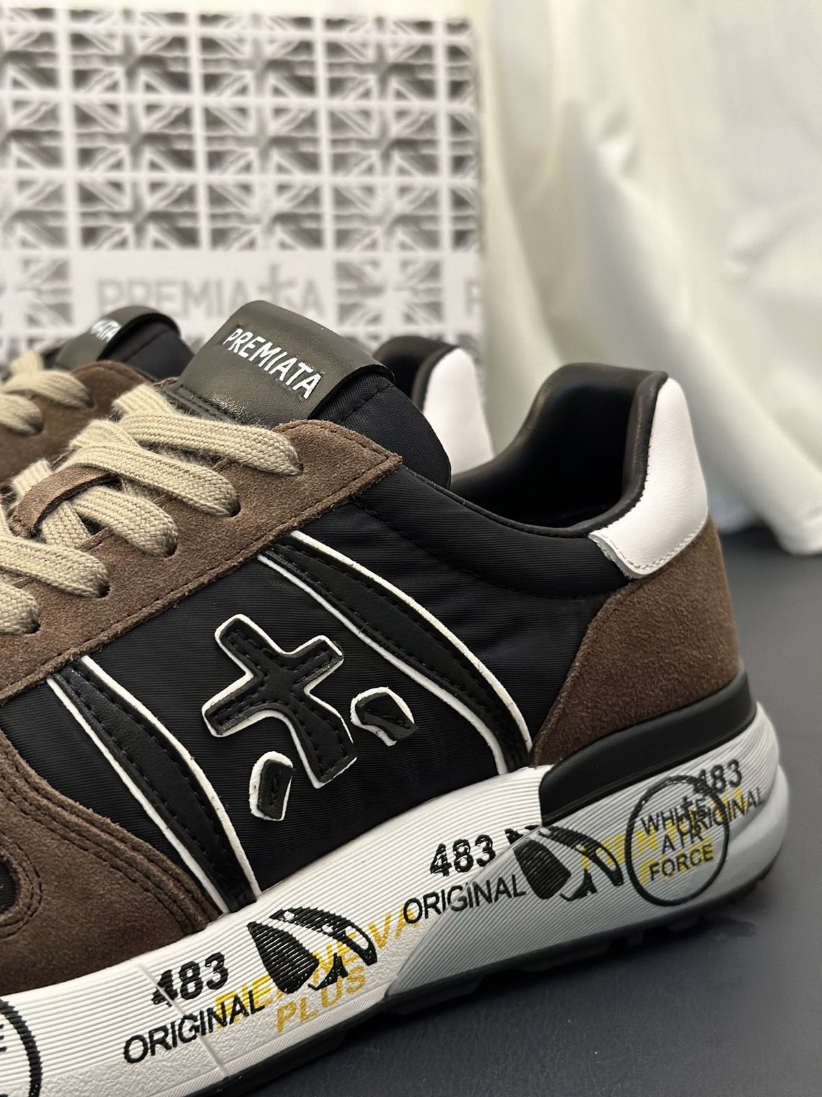 PREMIATA Panel Low-Top Sneakers — detail