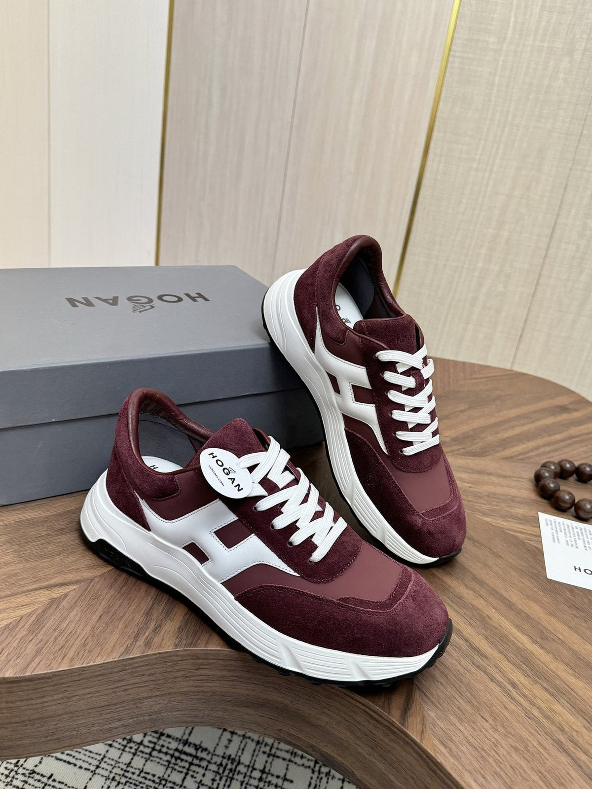 HOGAN H-Stripe Platform Sneakers — front
