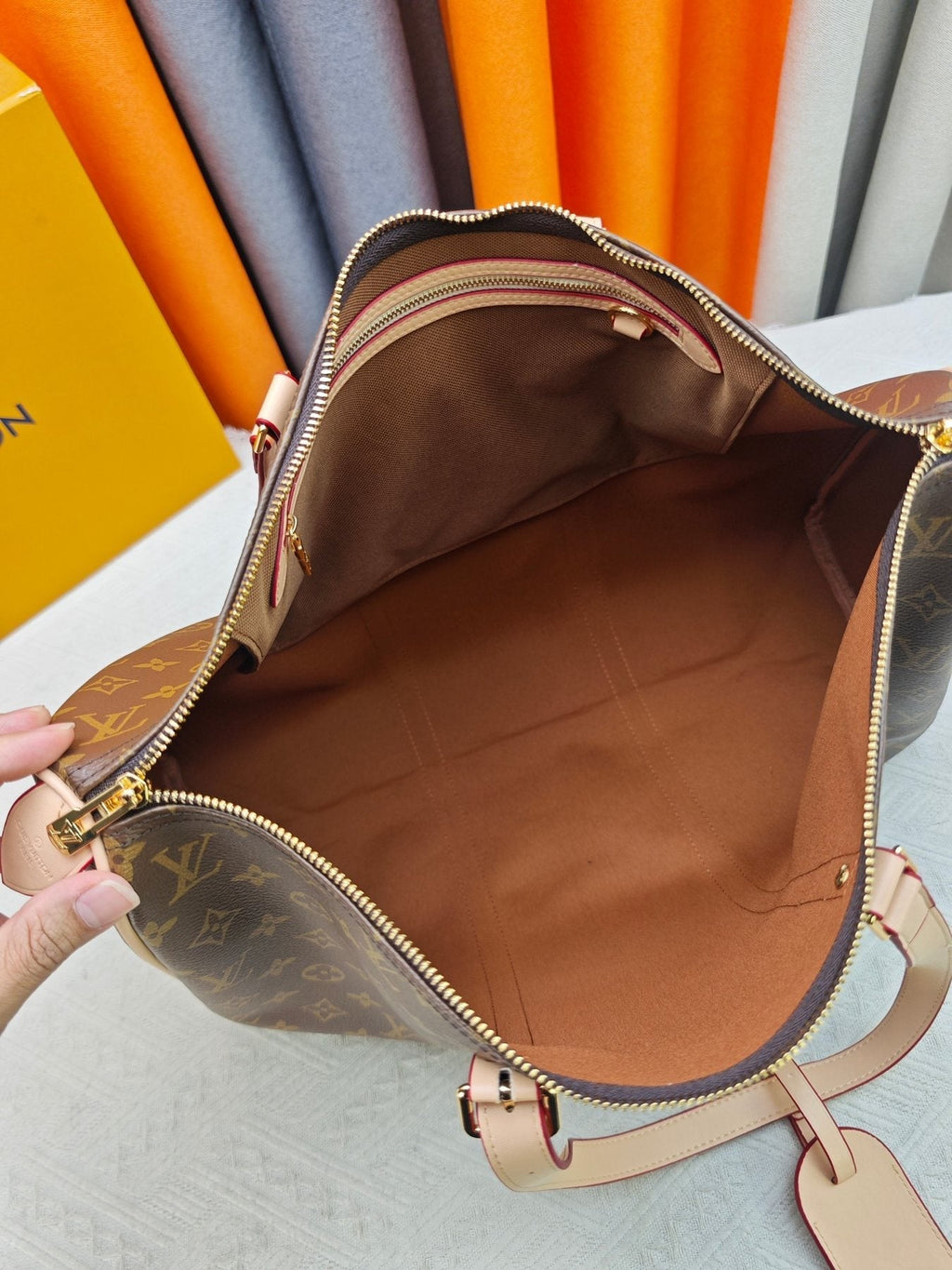 Louis Vuitton Flânerie 45 Monogram Tote Bag — model