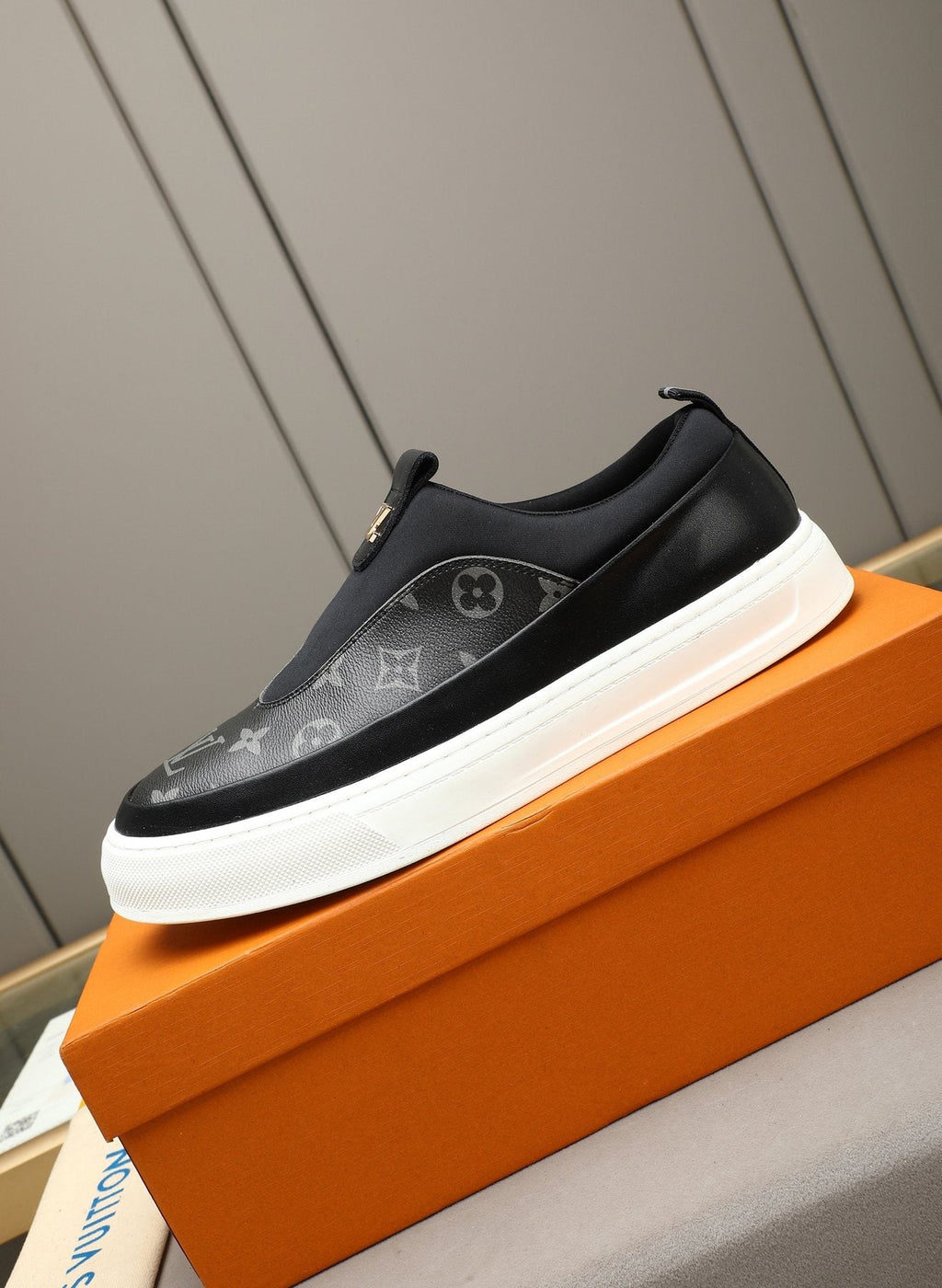 Louis Vuitton Monogram Slip-On Sneakers — front
