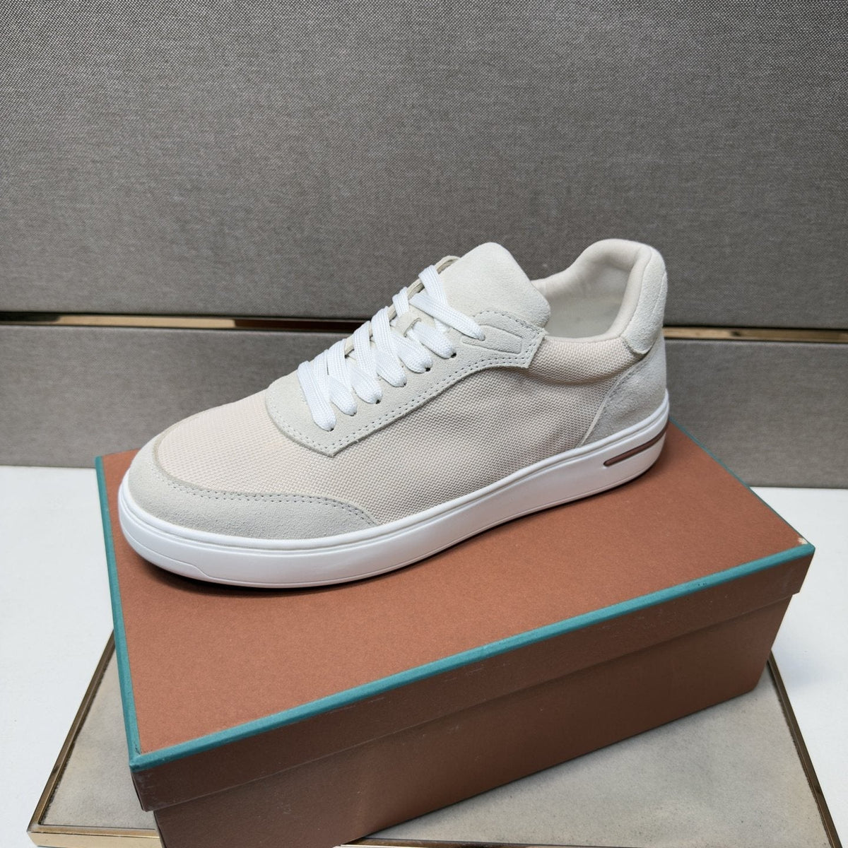 Men's Textured Panel Sneakers — front