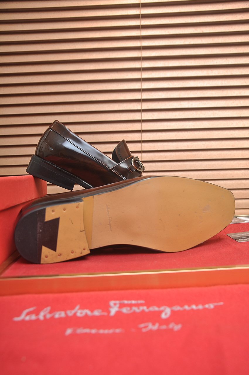 Salvatore Ferragamo Buckle Loafers — side
