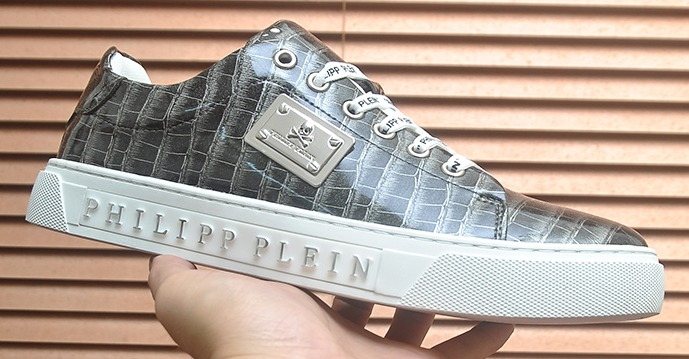 Philipp Plein Plaid Low-Top Sneakers — hero