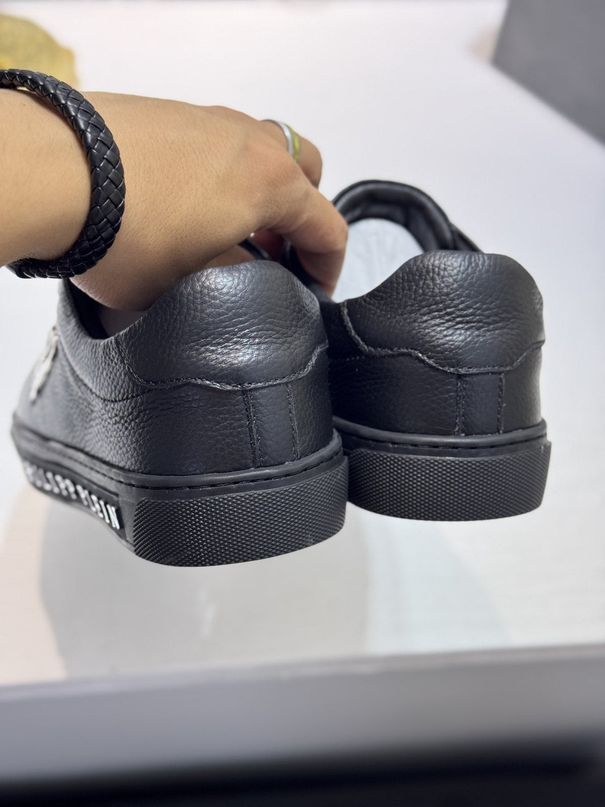 Philipp Plein Navy Low-Top Sneakers — back
