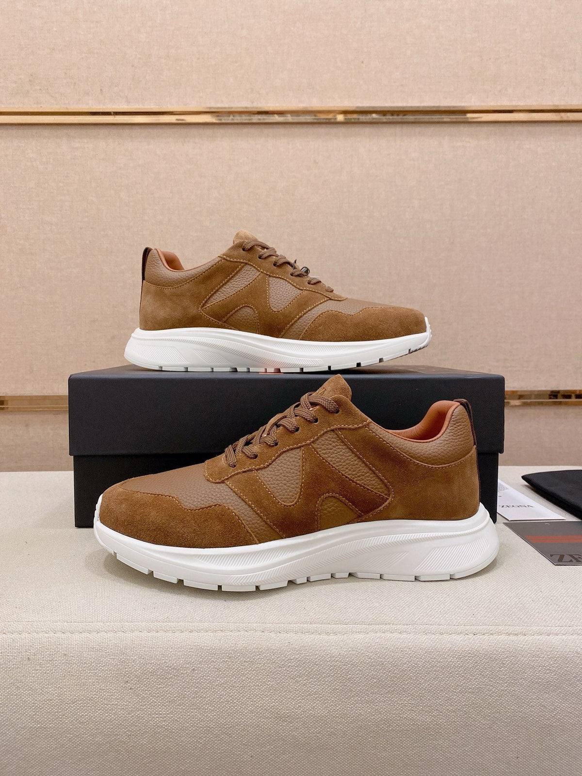 Zegna Textured Low-Top Sneakers — hero