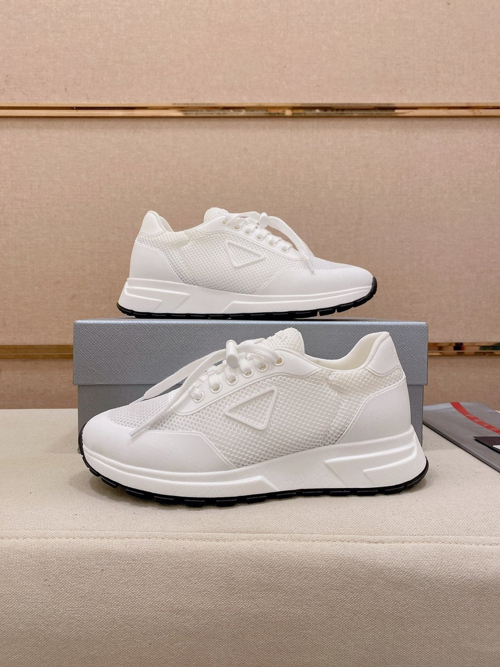 Prada Knit Low-Top Sneakers — front